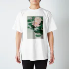 MUGEN ARTの小原古邨　睡蓮　Ohara Koson / Water Lilies スタンダードTシャツ