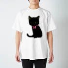 monamona1115の黒猫柄シャツ スタンダードTシャツ