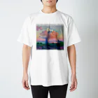 MUGEN ARTのピンクの雲　アンリ＝エドモン・クロス　Henri-Edmond Cross / The Pink Cloud スタンダードTシャツ