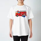 もちたぷ商店 -SUZURI店-の消防車 Regular Fit T-Shirt