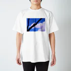 みずあめあいすのセミシルエット×青空 Regular Fit T-Shirt