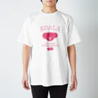 Maison Nagisaの古着風コアラちゃん（ピンクグレープフルーツ色） スタンダードTシャツ