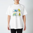 aoamo shopのaoamoセキセイインコ スタンダードTシャツ