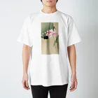 MUGEN ARTの小原古邨　蓮と雀　Ohara Koson / Songbird and Lotus スタンダードTシャツ