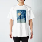 MUGEN ARTの小原古邨　月夜の桜　Ohara Koson / Blossoming Cherry on a Moonlit Night Regular Fit T-Shirt