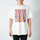 utanoのテニス用Tシャツ☆ボール柄ピンク Regular Fit T-Shirt