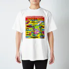 TAKARANOMORIの派手柄 SUNNY MAN イエローバック Regular Fit T-Shirt