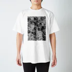 ☆あゆ ころ たろの☆ ハッピーライフのひたすら カッパ モノクロ Regular Fit T-Shirt