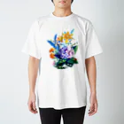 喫茶角砂糖の真昼の花畑 スタンダードTシャツ