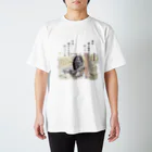 RickyArtの水車の有る風景 Regular Fit T-Shirt