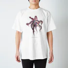 かわさきしゅんいち@絵本作家・動物画家のミズダコ　Enteroctopus dofleini Regular Fit T-Shirt