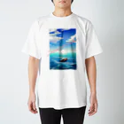 Rêverの海ラッコ Regular Fit T-Shirt