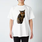 Nyasuのおてんば娘 チロル キジ猫 スタンダードTシャツ