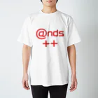あんずあんのands++（赤文字） スタンダードTシャツ