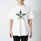 ティッシュババアの店のティッシュババア(背景付き星型)Tシャツ スタンダードTシャツ