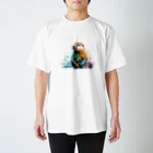 カラフルな動物図鑑のラッコ スタンダードTシャツ