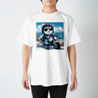 ワイズショップのホワイトタイガーのライダー Regular Fit T-Shirt