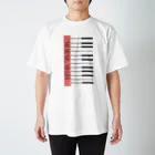 Alulim Official ShopのNO MUSIC, NO LIFE(タテ) スタンダードTシャツ