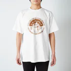 ほほらら工房 SUZURI支店の《ジュウシマツ》コーヒーギュウギュウ Regular Fit T-Shirt