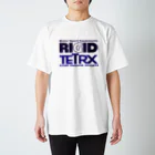 リジット・モータースポーツのRIGID-TETRX透過ロゴ紺 Regular Fit T-Shirt