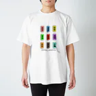 「三つ穴コンセント」オフィシャルショップの三つ穴コンセントTシャツ(ver.FUJI) スタンダードTシャツ
