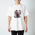 不思議な動物たちの村の旅館の番頭　妖狐のサイ Regular Fit T-Shirt