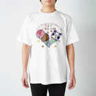 イラスト MONYAAT のズレぱんだちゃんのアイスクリームB Regular Fit T-Shirt