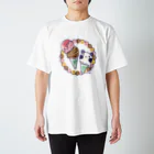 イラスト MONYAAT のズレぱんだちゃんのアイスクリームC Regular Fit T-Shirt