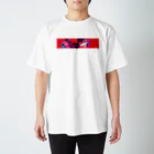 つづつのLaLa_rr Red line Regular Fit T-Shirt