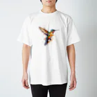 カラフルな動物図鑑のチャムネフチオハチドリ Regular Fit T-Shirt