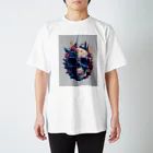 justfit150のおしゃれな骸骨の背景 Regular Fit T-Shirt