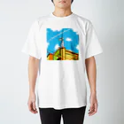 Nisaburo ☆kの夏の飛行機雲 Regular Fit T-Shirt