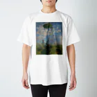 世界美術商店の散歩、日傘をさす女性 / Woman with a Parasol - Madame Monet and Her Son スタンダードTシャツ