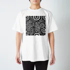 fab chic ファブシックのぐるぐるサイケ Regular Fit T-Shirt