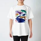 みなとまち層のデボン紀の生き物たち Regular Fit T-Shirt