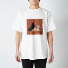 sayapochaccoのMy favirite terriers drom A to Z　~S~ SCOTTISH TERRIER スタンダードTシャツ