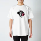 きんにく村SHOPのばーべるニャンコ（ハチワレver.） Regular Fit T-Shirt