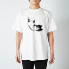 【お店】ボーダーコリーのモクのへそてんいぬ 티셔츠