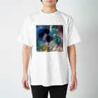 glass inblueの水の世界(マーブル) Regular Fit T-Shirt