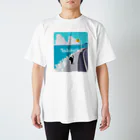 たびねこグッズSHOPのたびねこ：海からの風 Regular Fit T-Shirt