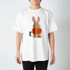 Rod the RabbitのRod the rabbit【直立サングラスなし】 スタンダードTシャツ
