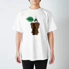 イラスト MONYAAT のこぐまとスズメと雨のしずく Regular Fit T-Shirt