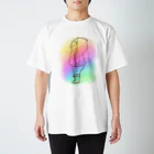 喫茶トラウベのKuribow saw a rainbow Regular Fit T-Shirt
