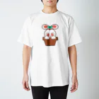 レタ(LETA)のぽっぷらうさぎ(ニョキっと双葉) Regular Fit T-Shirt