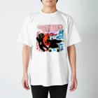 むてきんぐオリジナルグッズ販売所のむてきんぐVS架空請求業者（熱い戦い）Tシャツ（ジャパニーズversion） スタンダードTシャツ