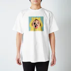 AKIRAMBOWのしょーちゃん くまずきんイエロー / SHO-CHAN KUMA HOODIE YELLOW Regular Fit T-Shirt