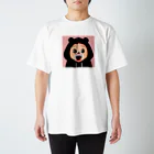 AKIRAMBOWのしょーちゃん くまずきんブラック / SHO-CHAN KUMA HOODIE BLACK Regular Fit T-Shirt