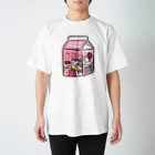 サメとメンダコ[namelessmm2]のメンダコいちごミルク Regular Fit T-Shirt