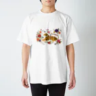 torinosu_mammothの虎とバラ Regular Fit T-Shirt