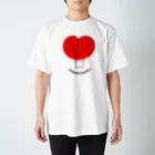 AKIRAMBOWのあまえんぼうさちゃん Big Heart / Spoiled Rabbit Big Heart スタンダードTシャツ